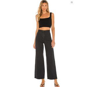 Levi's Ribcage Wide Leg Eclipse Mineral Black Hemp High Waist Jeans Wellthread